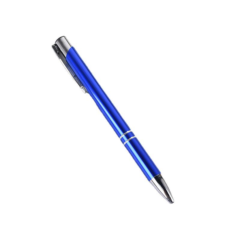 Aluminum Ballpoint Metal Pen with Laser Logo - Creative Push-Button Student Gift
