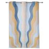 Gradient Ripple Texture Window Curtain Living Room Luxury Valance Curtain for Bedroom Home Kitchen Decor Curtain