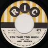 7inch Record JOE JONES  You Talk Too Much  I Love You Stil 972 Ric Records 1960 US Pop Used
