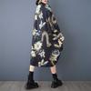 Spring and Autumn Mid-length Button-down Dress