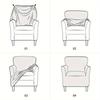 1Pc Armchair Cover Removable Stretch Tub Arm Chair Slipcover Solidastic Single Sofa Slipcovers For Study Bar Counter