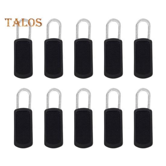 

10 шт. сменных бегунков для молний, съемные противоскользящие бегунки для молний, универсальный бегунок для молнии, набор для ремонта молний для ботинок, брюк, курток, рюкзаков 10 pcs чёрный