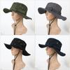 Outdoor Wide Brim Garden Hiking Cap Bucket Hat Sun Hat Neck Flap Cover