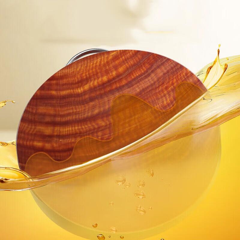 COKRSUPE Round Ironwood Chopping Board