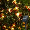 Solar Garland 50 LED Bees 7 M (+2 M Cable) Warm White, 8 Modes, IP65, 600 mAh Battery