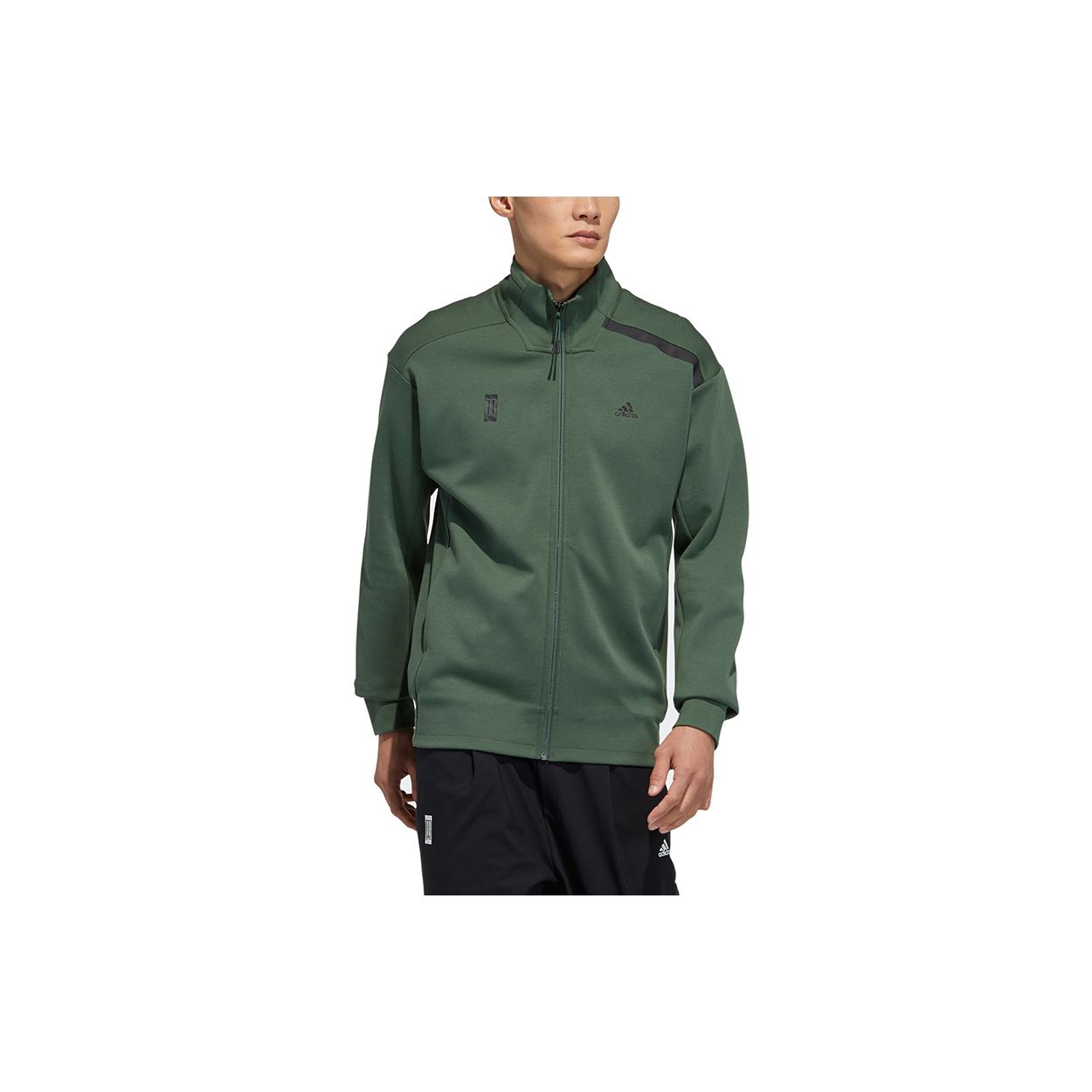 

Adidas Повседневная спортивная куртка с воротником-стойкой Мужская верхняя одежда Зеленый GP0908 XL