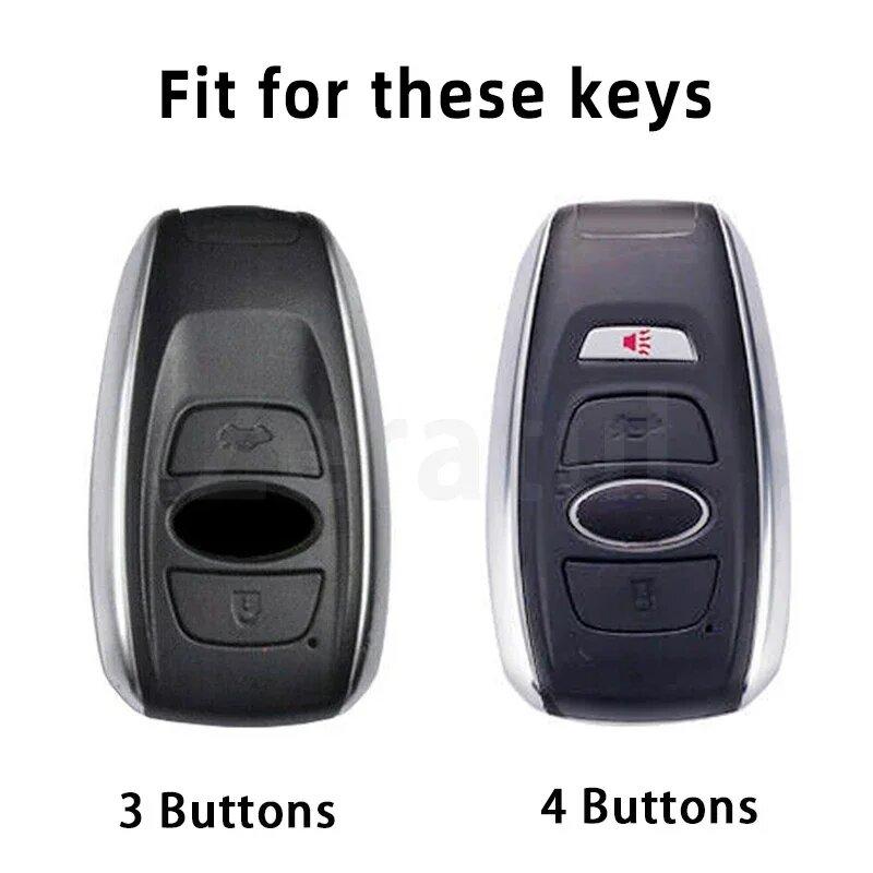 Zinc Alloy Leather Car Key Holder For Subaru Legacy Legacy Brz Forester Impreza Sti Outback Key Fob