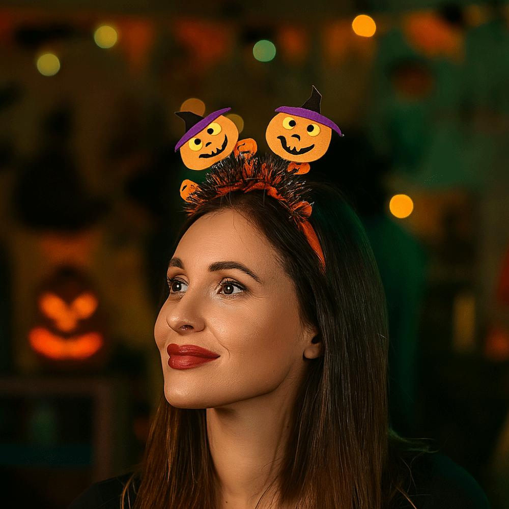 Pumpkin Halloween Hair Hoop Bat Festival Hair Accessories Spider Headband  Friends