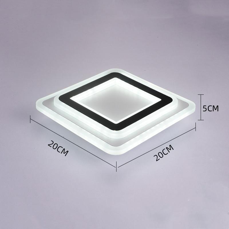 

Современный светодиодный потолочный светильник, люстра, лампа для коридора, звезда, лампа для гостиной, спальни 15W Square Exposed белый