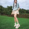 Kappa Tissu Cuir Synthétique Confortable Simple Polyvalent Résistant à l'Usure Basse Casual Chaussures Baskets Femme Beige K0E45CC00F-133