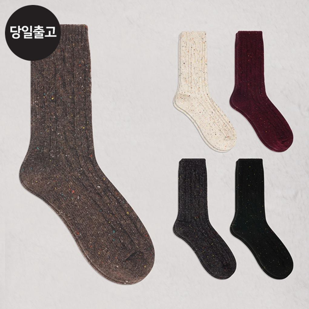 

ND Women s Wool Knit Socks (5 Pairs) - Warm Fur Fashion Socks Set with Twisted Knitting