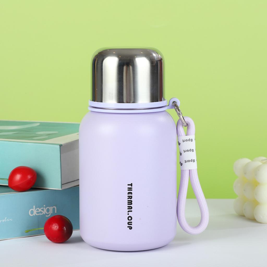 New Stainless Steel Thermos Cup Outdoor Portable Compact Thermal Flask Double Use High Appearance Level Women's Water Cup