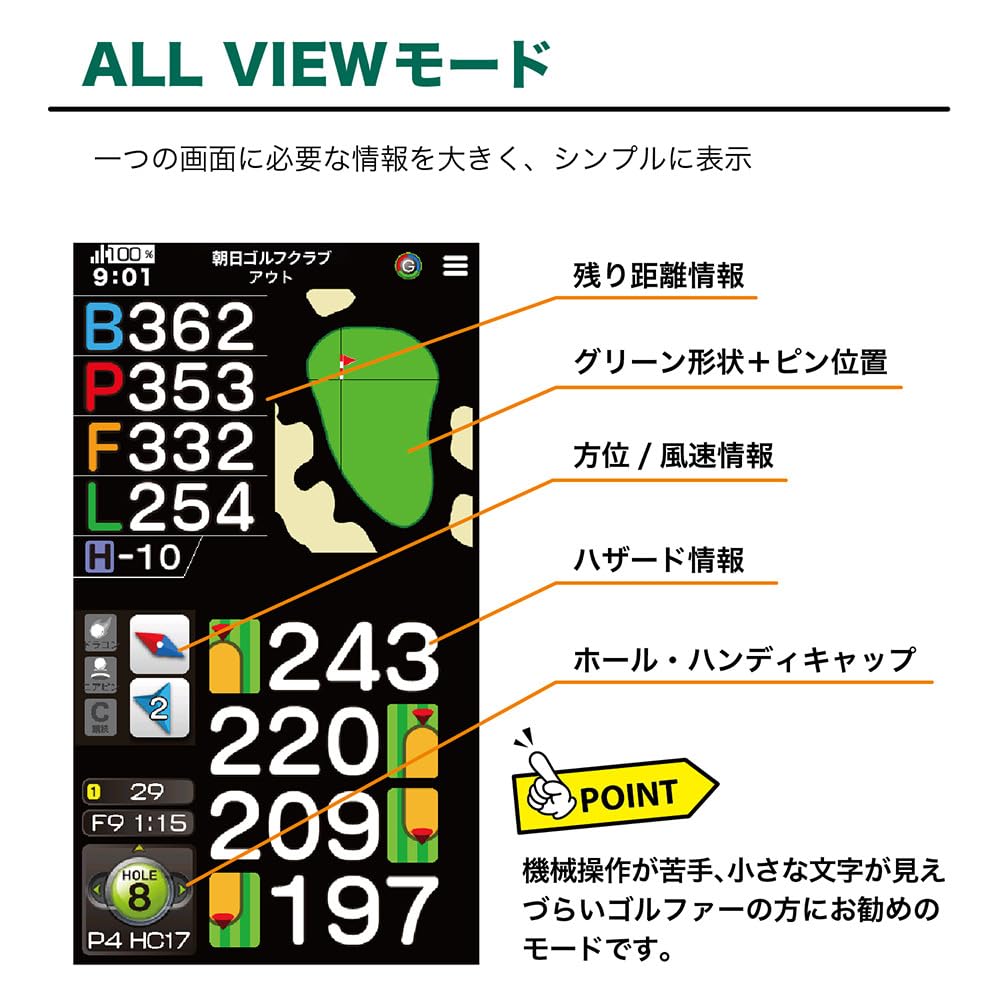 ASAHI Golf EAGLE VISION NEXT G GPS EV-438