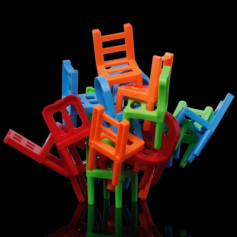 Stackable Children's Balance Chair & Stool for Educational Play