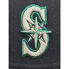 Used NEW ERA New Era 9FORTY Logo Embroidery Seattle Mariners Baseball Cap Cap Hat Black
