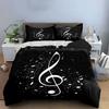 "Elegant Musical Design Three-Piece Set" Kid's and Adults' Bedroom Decor, Exquisite Three-piece Bedding Set Gift