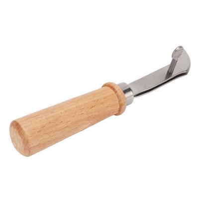 Lederkantenformer Falzbein Edelstahl Ergonomischer Griff Tragbar Langlebig Außenleder Falzbein