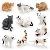 Siamese Cat Model Pvc Realistic Animal Collectible For Kids Educational Decor