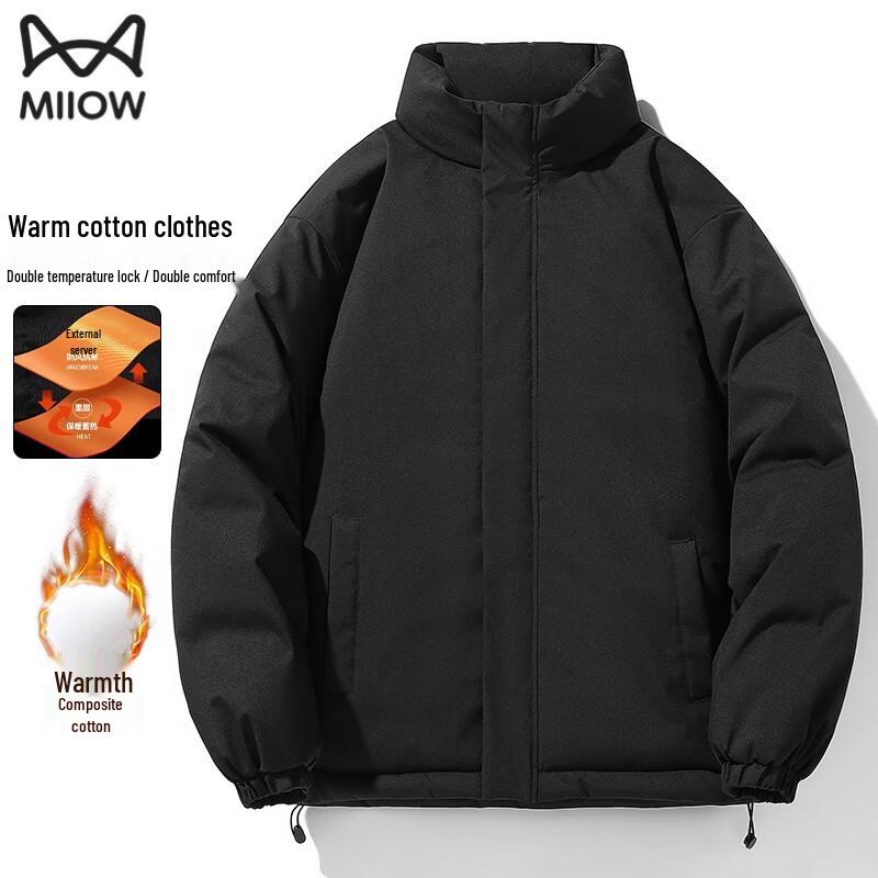 MiiOW Men s Stand Collar Winter Padded Jacket 3XL
