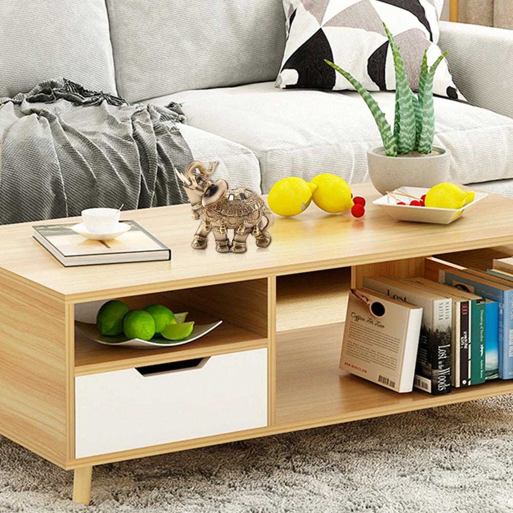 Lucky Feng Shui Золотий слон Статуя Скульптура Багатство Фігурка Подарунок Прикраса дому