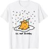 Gudetama the Lazy Egg It's Meh My Birthday Confetti Party T-Shirt