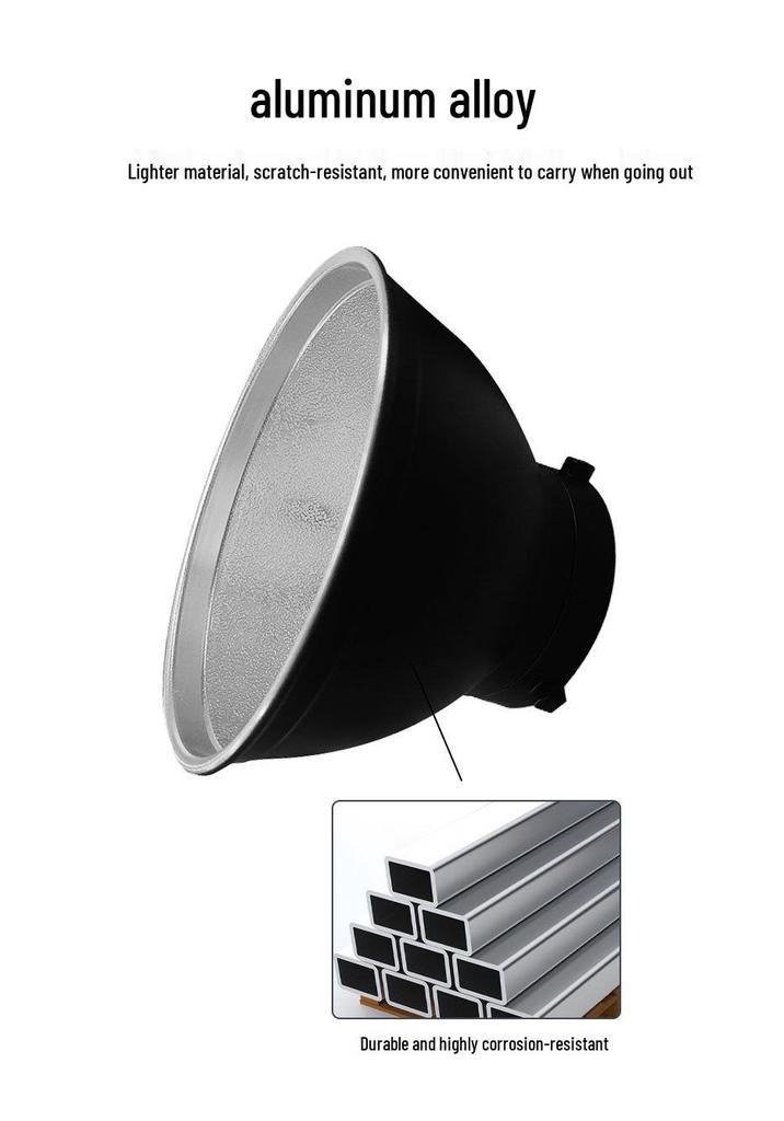 7" 55-Degree Bowens Mount Flash Reflector for Photography