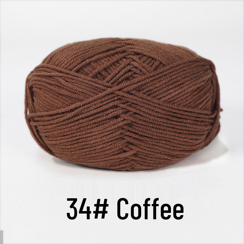 Baby 4-lagiges Milchbaumwollgarn zum Stricken von DIY-Schals oder Decken