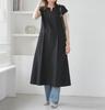 ROPE PICNIC Waist Tuck Cut Dress GDE55030 Black Maine Size 36 Women's (01)