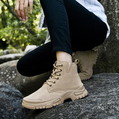 Autumn and Winter Couple High-top Men's and Women's Martin Boots Outdoor Cotton Thickened Couple Sports Hiking Hiking Shoes