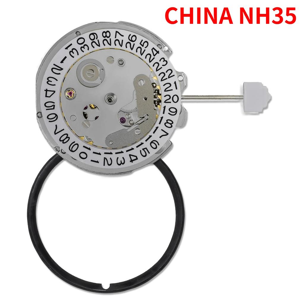 HOT NH35/36 Movement China Made NH35 Automatic Mechanical Movement High Accuracy 24 Jewels Mod Watch Replacement Japan NH35/36