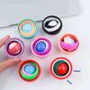 Raibow Fingertip Ball Spinner Fidget ADHD Autism Relieve Stress Finger Gyro Spinner Funny Infinite Flip 3D Ball for Kids Adult