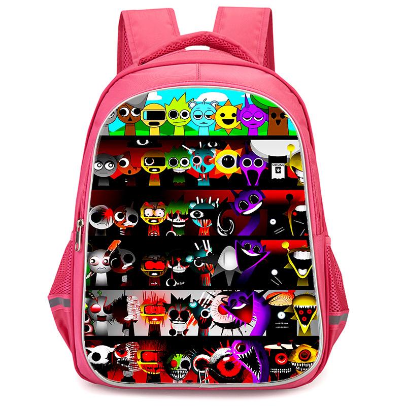 Rhythm Box Sprunki Hra Anime Batoh Studentský Školní Taška Počítačová Taška
