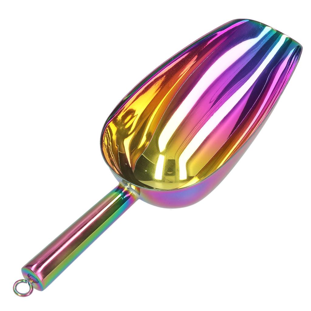 Ice Scoop Stainless Steel Ice Shovel Flour Scoop Kitchen Gadgets Accessories for HomeColorful No.3