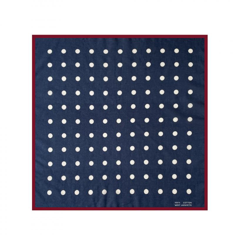 Simple And Retro Polka Dot Silk Scarf 55 Cotton Small Square Scarf Headscarf Breathable Versatile Scarf Scarf Headscarf