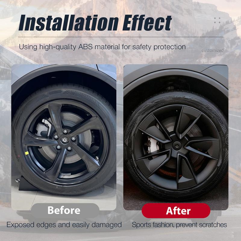 4PCS Hub Cap Car For Tesla Model Y Juniper 19 Inch Wheel Cap Replacement Automobile Wheel Hubcap Full Rim Cover Accessories 2026