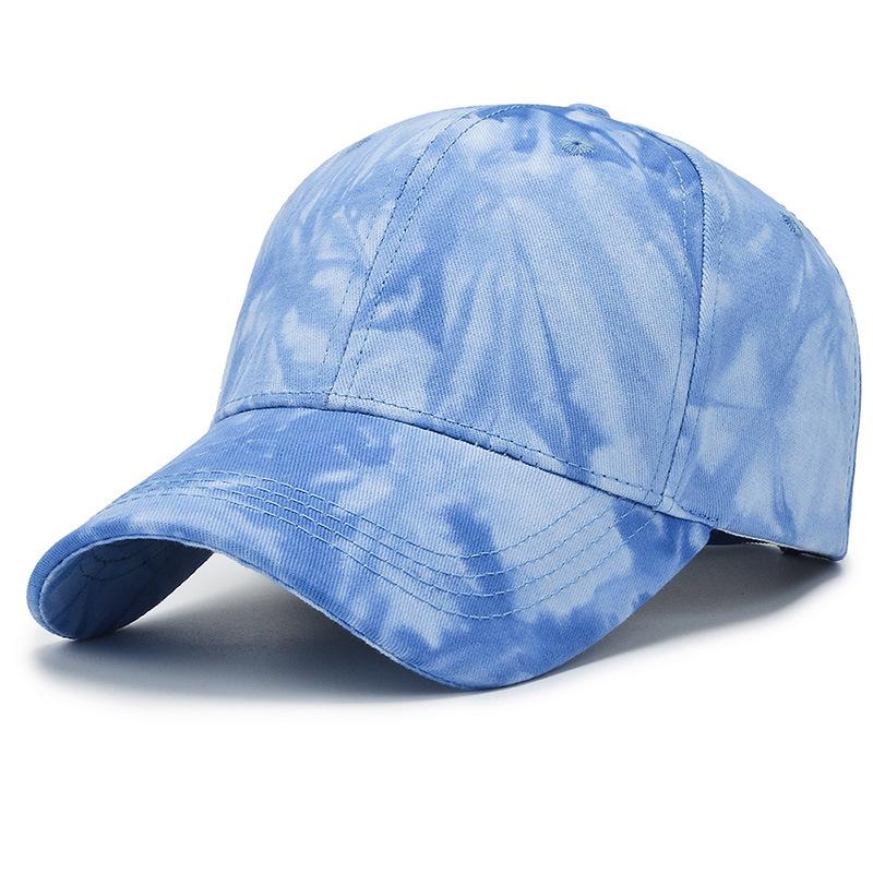 

Summer new style tie-dye light board baseball cap sunshade breathable face small casual breathable fashion Adjustable синій