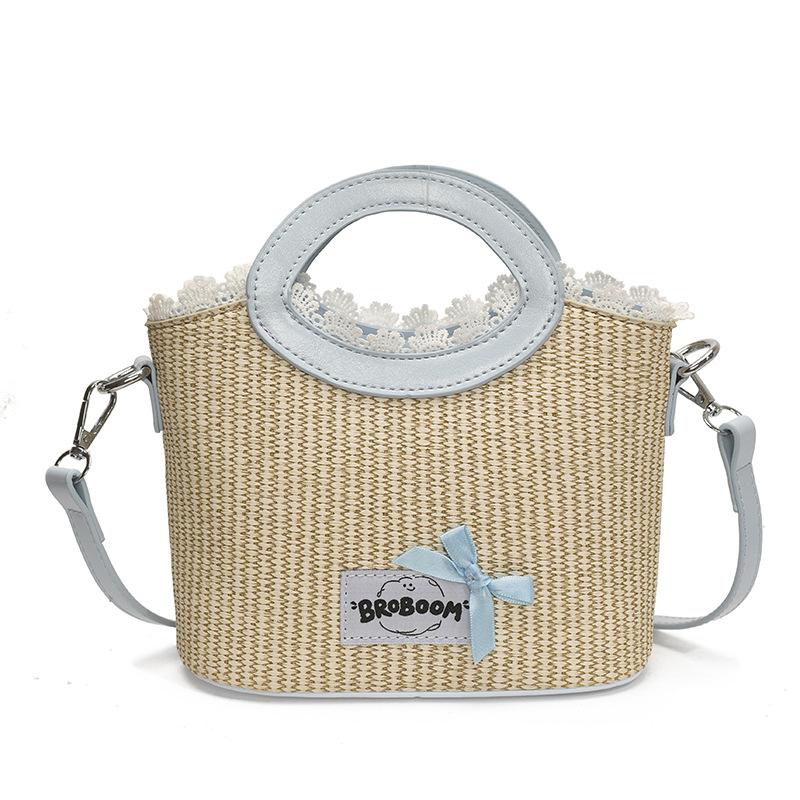 Large Capacity Straw Woven Bag Women's Summer 2025 New Casual Niche Messenger Bag Popular Portable Woven Bucket Bag