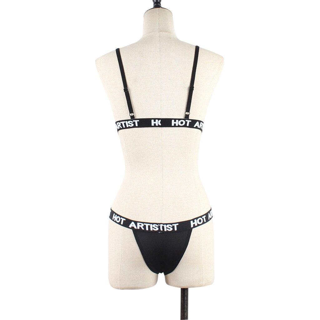 Conjunto de ropa interior de mujer de malla sólida Impresión de letras  porno Lencería sexy Ver a través de ropa de dormir sensual comprar a buen  precio — entrega gratuita, reseñas reales