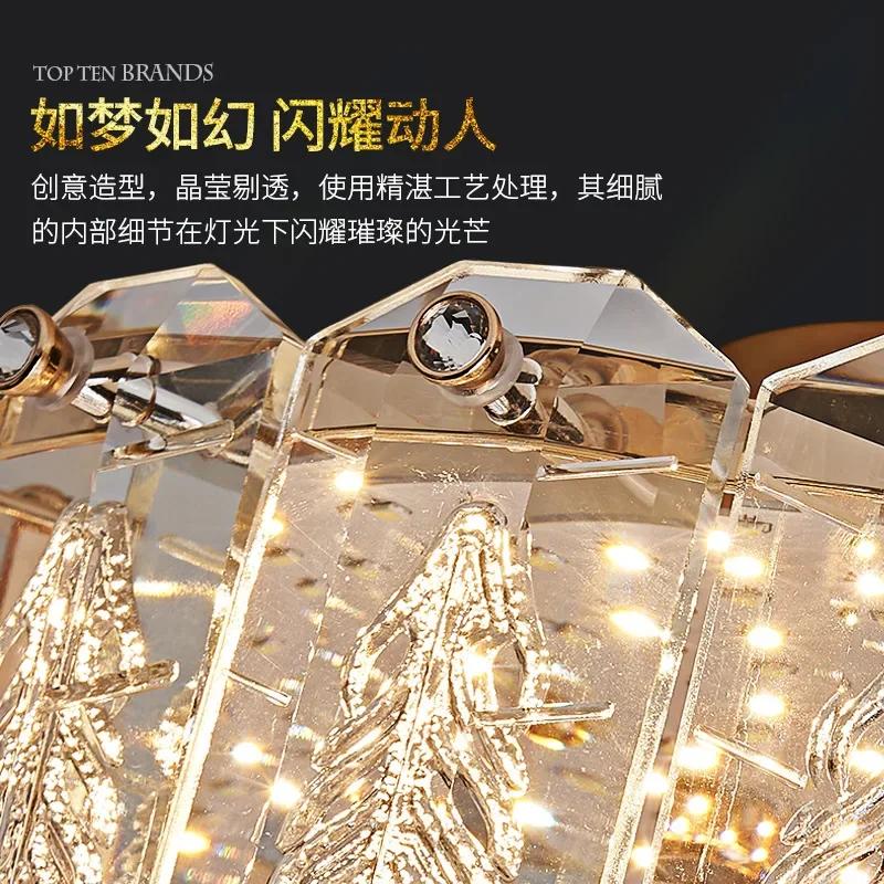 Nordic Luxury Small Crystal Chandelier Ceiling Home Decoration Hallway Aisle Balcony Ceiling Lamp Lustres