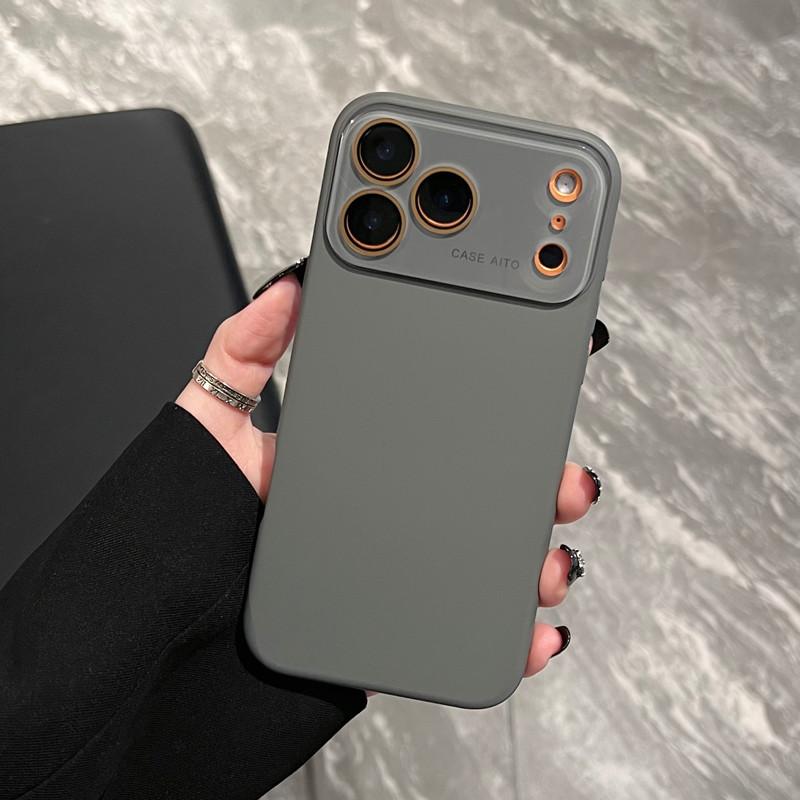 Applicable to iPhone17 liquid silicone large window mobile phone case Apple 16proMax anti-drop all-inclusive 15 protective case
