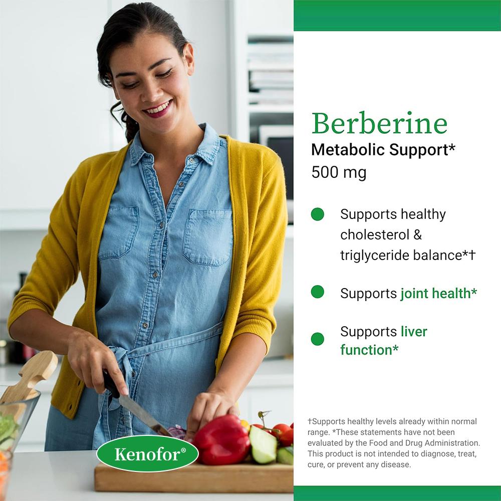 Berberine HCL 500mg 120 Vegetarian Capsules Dietary Supplement