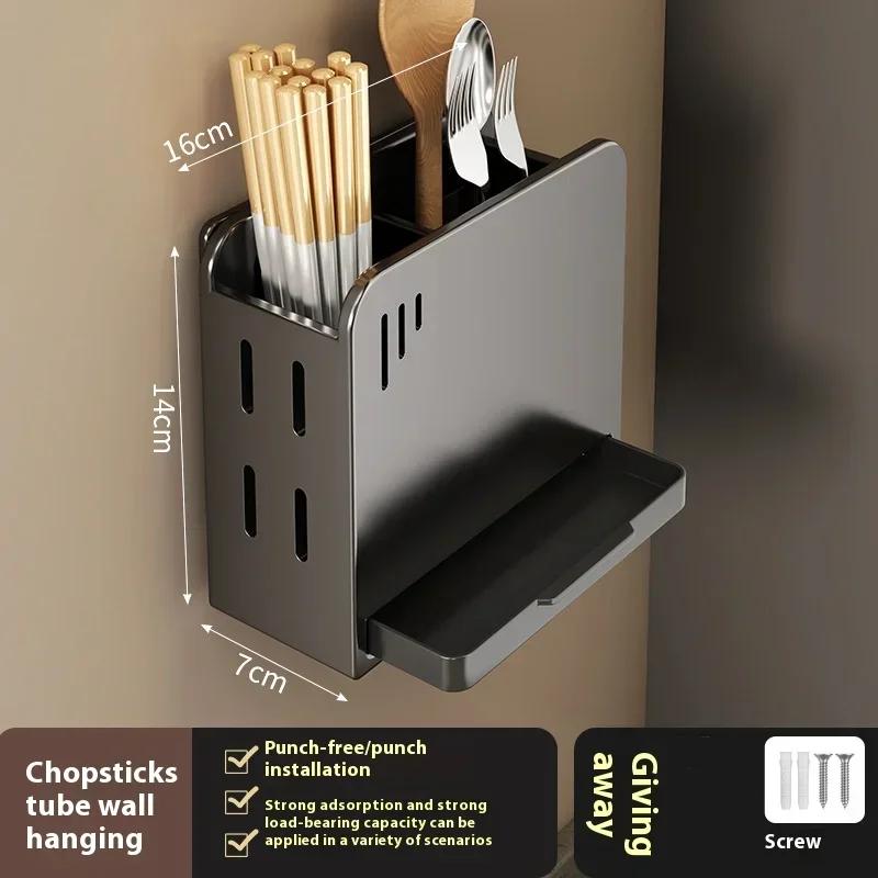 Estante Montado en Pared Estante de Almacenamiento para Especias Accesorios de Cocina Estante Soporte para Cuchillos de Cocina Colgador Estante Organizador de Estantes