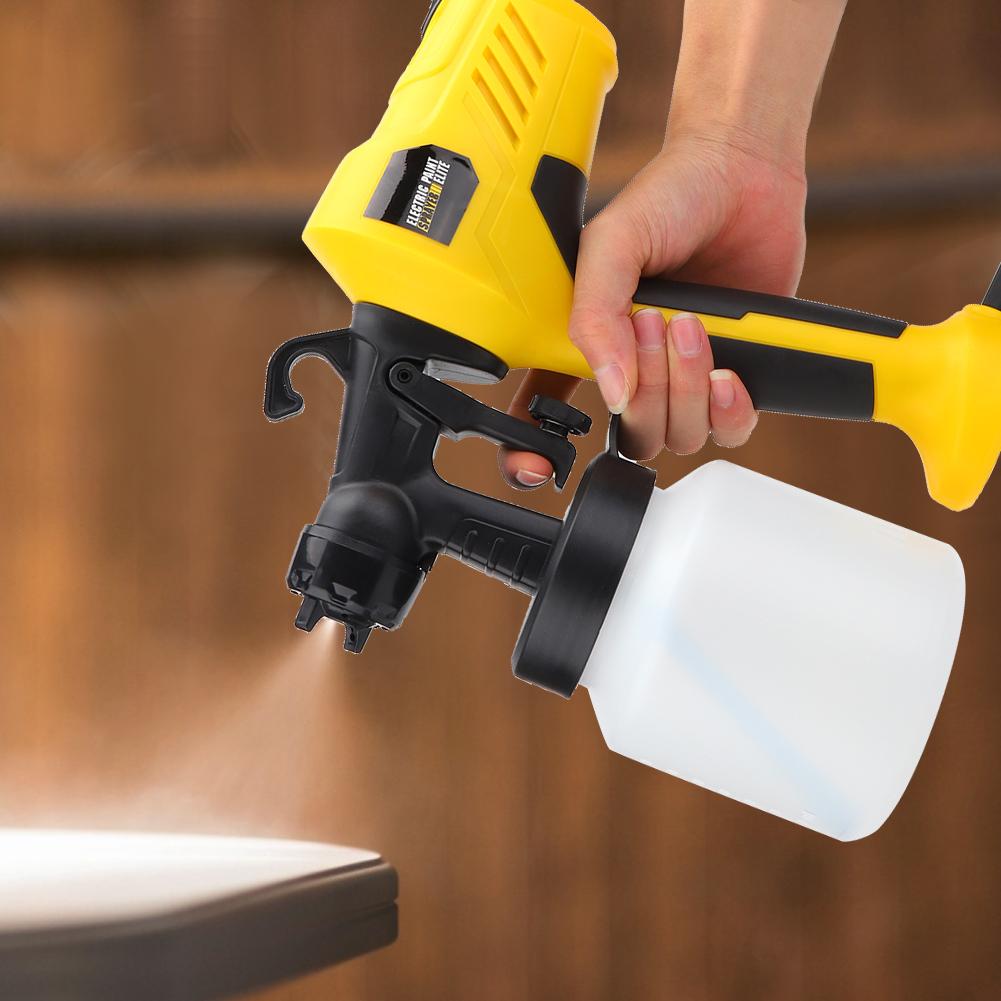 High Pressure Electric Paint Sprayer Adjustable Spray Paint Tool Yellow