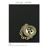 Four-Eye Chain Button Metal French Shirt Jacket Sweater Decorative Button