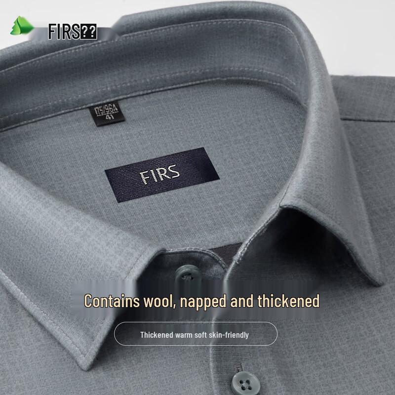 Мужская теплая фланелевая рубашка с длинным рукавом 41