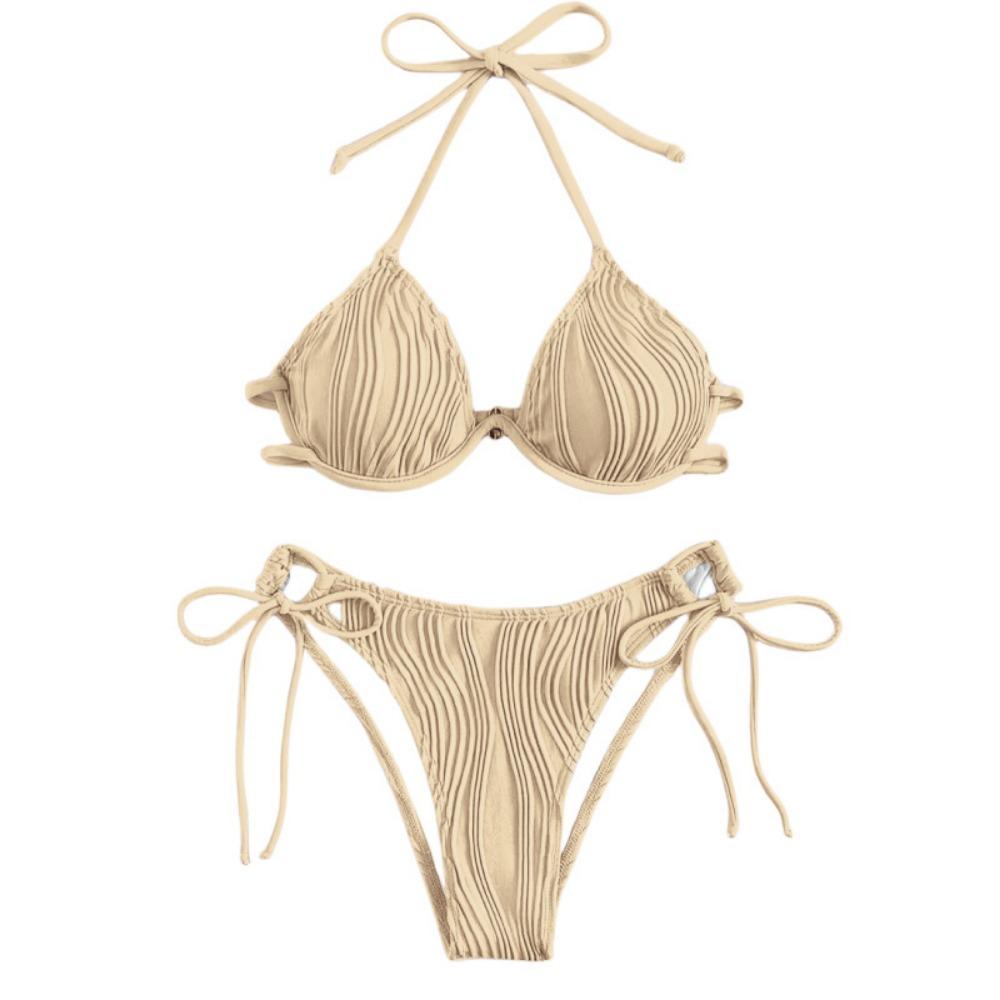Europejski i amerykański strój kąpielowy z rozcięciem, seksowne bikini. Damski strój kąpielowy