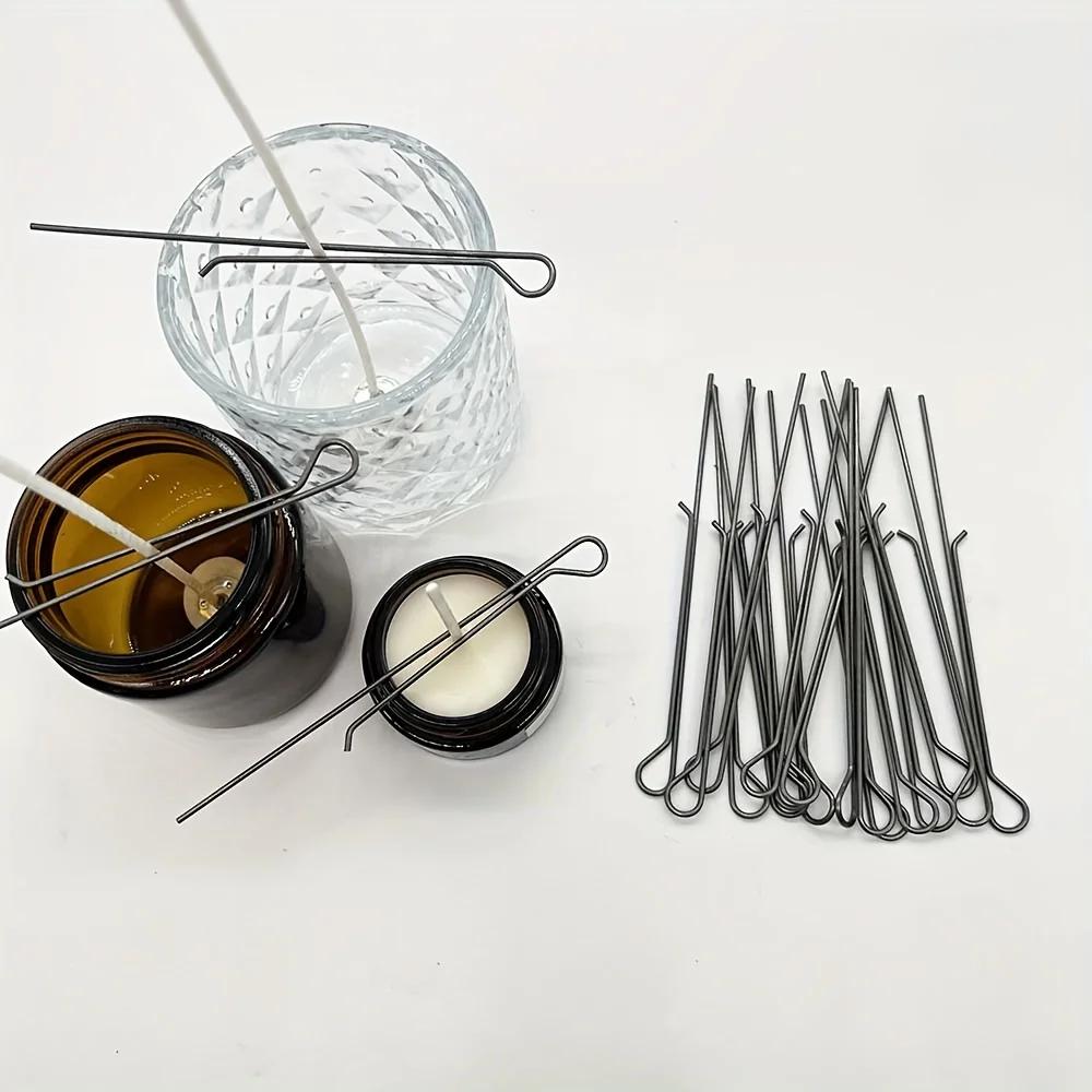 5/10Pcs 4.3 Inch Candle Wick Holders Clip Stainless Steel Wick Fixer Metal Holders for Candle Making Wick Centering Device Tools