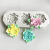 3 Cavities Flower Molds Silicone Mould Baking Molds Casting Molds Epoxy Resin Molds Candle Molds Chocolate Molds