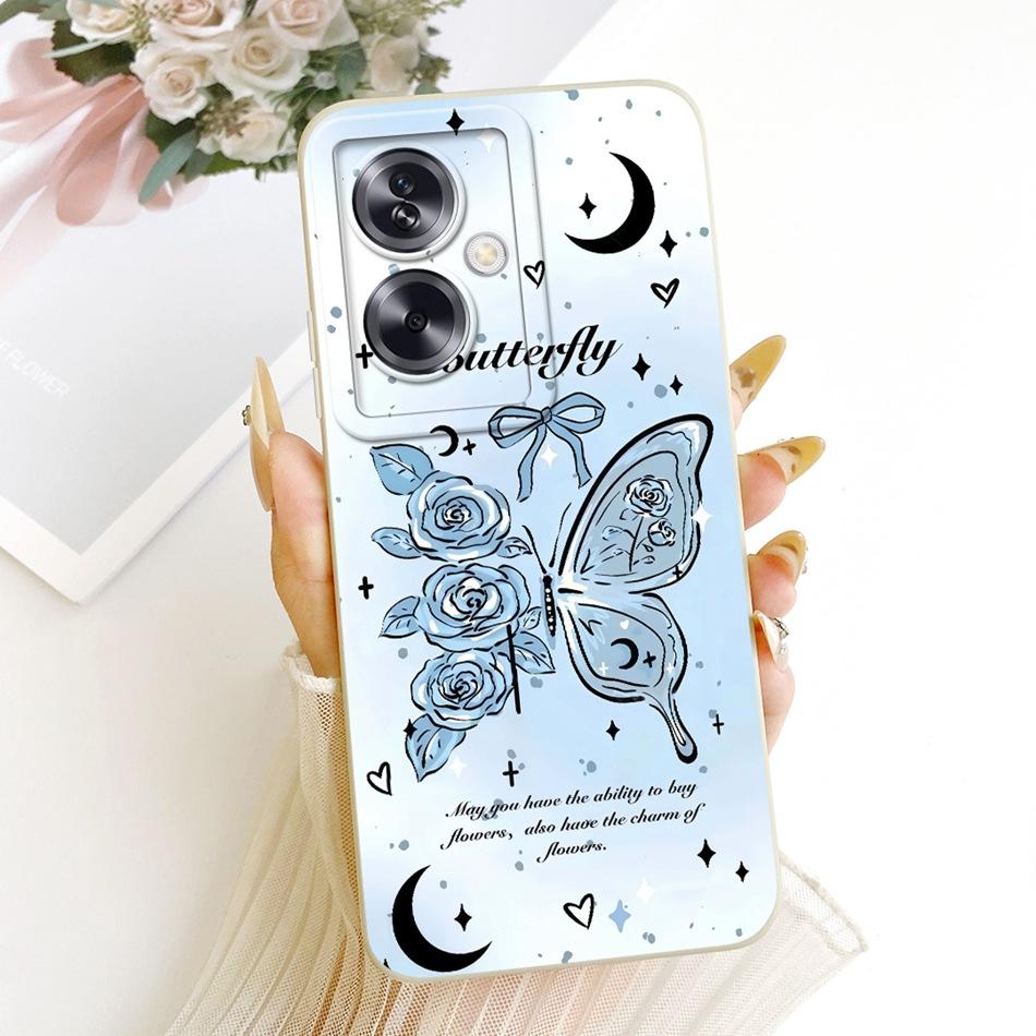 For OPPO A79 5G Cute Cat Flower Cartoon Phone Case For Oppo A79 CPH2553 CPH2557 Shockproof Soft Silicone Covers Bumper
