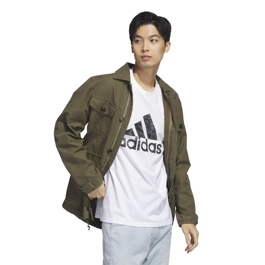 Adidas Camiseta de Manga Corta Camuflaje para Hombre